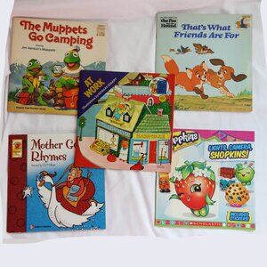 Vintage Young Kids Bundle of 5 Story Picture Books EUC The Muppets The Fox